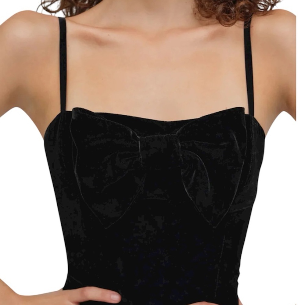 SOLD NWT For Love and Lemons Martini Velvet Mini Dress - Picture 6 of 12